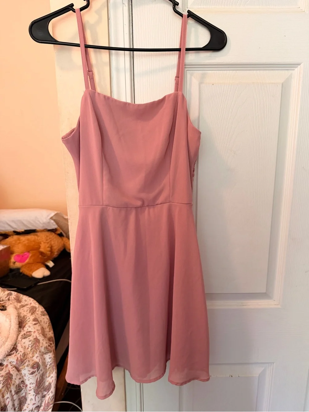 Lily Rose Blush Pink Spaghetti Strap Dress